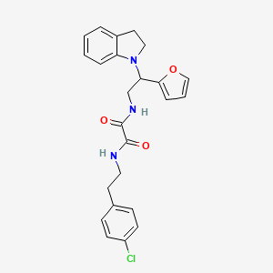 N1-(4-chlorophenethyl)-N2-(2-(furan-2-yl)-2-(indolin-1-yl)ethyl)oxalamide