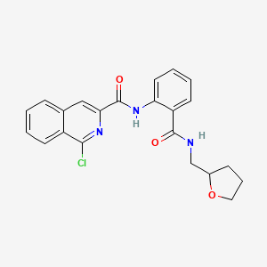 1-chloro-N-(2-{[(oxolan-2-yl)methyl]carbamoyl}phenyl)isoquinoline-3-carboxamide