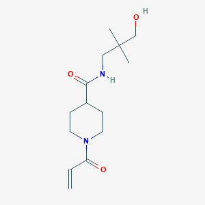 N-(3-Hydroxy-2,2-dimethylpropyl)-1-prop-2-enoylpiperidine-4-carboxamide