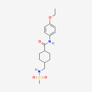 N-(4-ethoxyphenyl)-4-(methylsulfonamidomethyl)cyclohexanecarboxamide