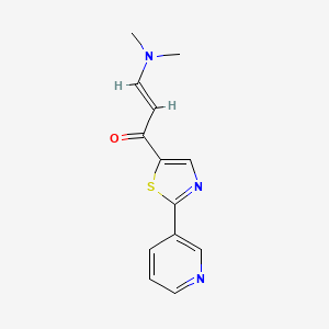 (2E)-3-(dimethylamino)-1-[2-(pyridin-3-yl)-1,3-thiazol-5-yl]prop-2-en-1-one