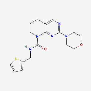 2-morpholino-N-(thiophen-2-ylmethyl)-6,7-dihydropyrido[2,3-d]pyrimidine-8(5H)-carboxamide