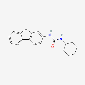 molecular formula C20H22N2O B2972736 1-cyclohexyl-3-(9H-fluoren-2-yl)urea CAS No. 392713-23-4