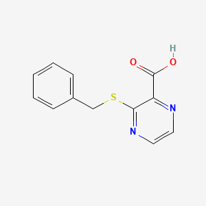 molecular formula C12H10N2O2S B2972746 3-(苄基硫代)吡嗪-2-甲酸 CAS No. 74002-59-8