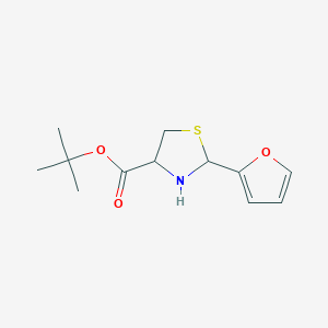 Tert-butyl 2-(furan-2-yl)-1,3-thiazolidine-4-carboxylate