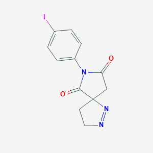 molecular formula C12H10IN3O2 B297278 7-(4-Iodophenyl)-1,2,7-triazaspiro[4.4]non-1-ene-6,8-dione 