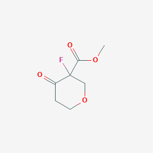 molecular formula C7H9FO4 B2972803 Methyl 3-fluoro-4-oxooxane-3-carboxylate CAS No. 2155853-02-2