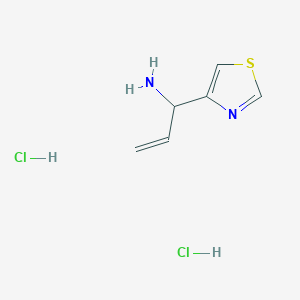 1-(1,3-Thiazol-4-yl)prop-2-en-1-amine dihydrochloride
