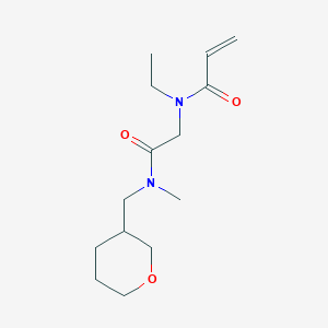 N-Ethyl-N-[2-[methyl(oxan-3-ylmethyl)amino]-2-oxoethyl]prop-2-enamide