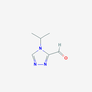molecular formula C6H9N3O B2972817 4-(丙烷-2-基)-4H-1,2,4-三唑-3-甲醛 CAS No. 1556310-54-3