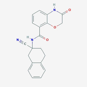 N-(2-cyano-1,2,3,4-tetrahydronaphthalen-2-yl)-3-oxo-3,4-dihydro-2H-1,4-benzoxazine-8-carboxamide