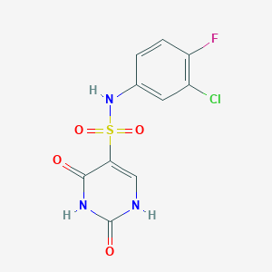 N-(3-chloro-4-fluorophenyl)-2-hydroxy-6-oxo-1,6-dihydropyrimidine-5-sulfonamide