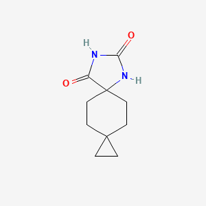 molecular formula C10H14N2O2 B2972850 8,10-Diazadispiro[2.2.46.23]dodecane-7,9-dione CAS No. 1997775-73-1