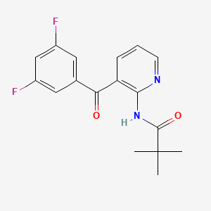 N-[3-(3,5-difluorobenzoyl)pyridin-2-yl]-2,2-dimethylpropanamide