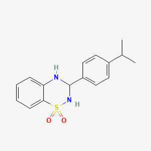 3-(4-isopropylphenyl)-3,4-dihydro-2H-1,2,4-benzothiadiazine 1,1-dioxide