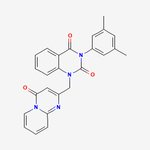 3-(3,5-dimethylphenyl)-1-((4-oxo-4H-pyrido[1,2-a]pyrimidin-2-yl)methyl)quinazoline-2,4(1H,3H)-dione