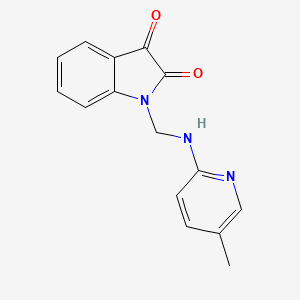1-[[(5-Methylpyridin-2-yl)amino]methyl]indole-2,3-dione