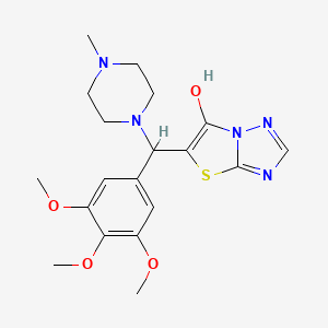 5-((4-Methylpiperazin-1-yl)(3,4,5-trimethoxyphenyl)methyl)thiazolo[3,2-b][1,2,4]triazol-6-ol
