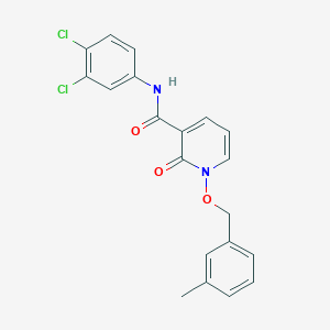molecular formula C20H16Cl2N2O3 B2972900 N-(3,4-dichlorophenyl)-1-((3-methylbenzyl)oxy)-2-oxo-1,2-dihydropyridine-3-carboxamide CAS No. 852365-51-6