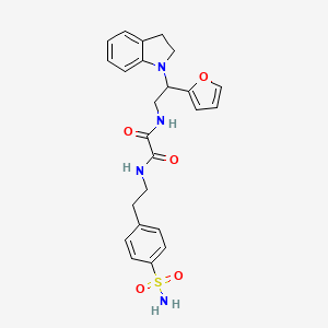 N1-(2-(furan-2-yl)-2-(indolin-1-yl)ethyl)-N2-(4-sulfamoylphenethyl)oxalamide