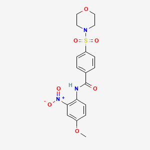 N-(4-methoxy-2-nitrophenyl)-4-(morpholinosulfonyl)benzamide