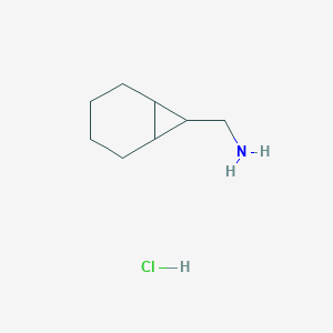 molecular formula C8H16ClN B2972913 Bicyclo[4.1.0]heptan-7-ylmethanamine hcl CAS No. 2225144-50-1