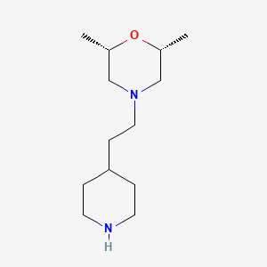 (2R,6S)-2,6-Dimethyl-4-(2-(piperidin-4-yl)ethyl)morpholine