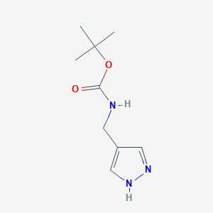 molecular formula C9H15N3O2 B2972952 4-(Boc-氨甲基)吡唑 CAS No. 1107620-72-3