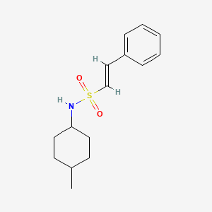 (E)-N-(4-methylcyclohexyl)-2-phenylethenesulfonamide