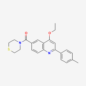 (4-Ethoxy-2-(p-tolyl)quinolin-6-yl)(thiomorpholino)methanone