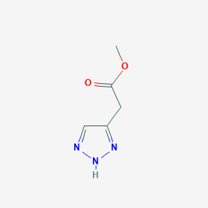 molecular formula C5H7N3O2 B2972991 2-(1H-1,2,3-三唑-5-基)乙酸甲酯 CAS No. 1092286-86-6