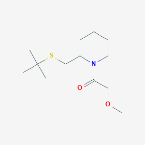 1-(2-((Tert-butylthio)methyl)piperidin-1-yl)-2-methoxyethanone