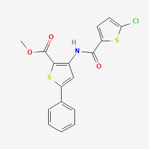 Methyl 3-(5-chlorothiophene-2-carboxamido)-5-phenylthiophene-2-carboxylate