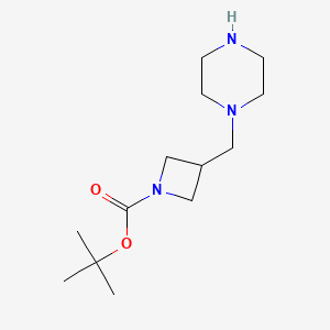 Tert-butyl 3-(piperazin-1-ylmethyl)azetidine-1-carboxylate