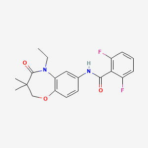 N-(5-ethyl-3,3-dimethyl-4-oxo-2,3,4,5-tetrahydrobenzo[b][1,4]oxazepin-7-yl)-2,6-difluorobenzamide