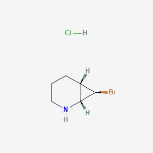 molecular formula C6H11BrClN B2973012 (1R,6S,7R)-7-Bromo-2-azabicyclo[4.1.0]heptane;hydrochloride CAS No. 2343963-87-9