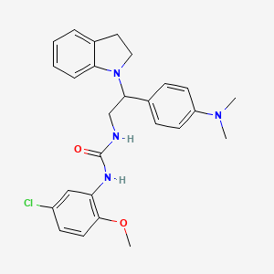 1-(5-Chloro-2-methoxyphenyl)-3-(2-(4-(dimethylamino)phenyl)-2-(indolin-1-yl)ethyl)urea