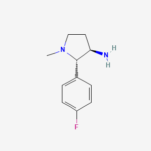 (2S,3R)-2-(4-Fluorophenyl)-1-methylpyrrolidin-3-amine