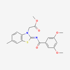 (Z)-methyl 2-(2-((3,5-dimethoxybenzoyl)imino)-6-methylbenzo[d]thiazol-3(2H)-yl)acetate