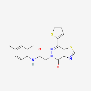 N-(2,4-dimethylphenyl)-2-(2-methyl-4-oxo-7-(thiophen-2-yl)thiazolo[4,5-d]pyridazin-5(4H)-yl)acetamide
