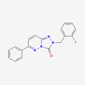 molecular formula C18H13FN4O B2973065 2-(2-fluorobenzyl)-6-phenyl-[1,2,4]triazolo[4,3-b]pyridazin-3(2H)-one CAS No. 1251694-01-5
