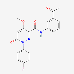 N-(3-acetylphenyl)-1-(4-fluorophenyl)-4-methoxy-6-oxo-1,6-dihydropyridazine-3-carboxamide