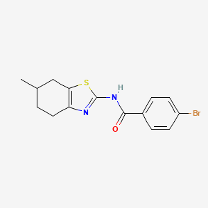 4-bromo-N-(6-methyl-4,5,6,7-tetrahydrobenzo[d]thiazol-2-yl)benzamide