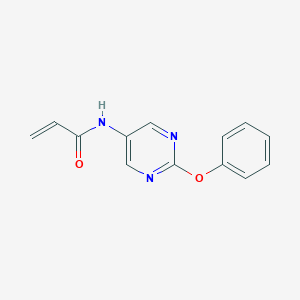 molecular formula C13H11N3O2 B2973074 N-(2-Phenoxypyrimidin-5-yl)prop-2-enamide CAS No. 2361640-06-2