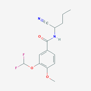 N-(1-cyanobutyl)-3-(difluoromethoxy)-4-methoxybenzamide