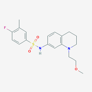 4-fluoro-N-(1-(2-methoxyethyl)-1,2,3,4-tetrahydroquinolin-7-yl)-3-methylbenzenesulfonamide