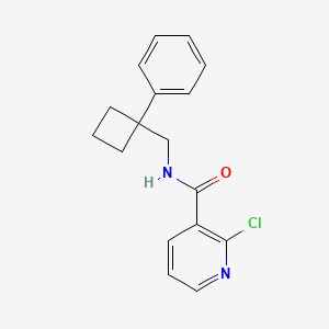 2-chloro-N-[(1-phenylcyclobutyl)methyl]pyridine-3-carboxamide