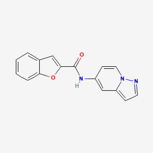 N-(pyrazolo[1,5-a]pyridin-5-yl)benzofuran-2-carboxamide