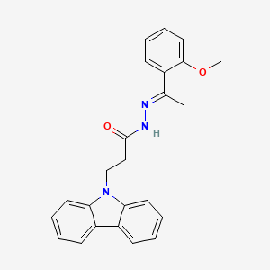 3-(9H-carbazol-9-yl)-N'-[(1E)-1-(2-methoxyphenyl)ethylidene]propanehydrazide