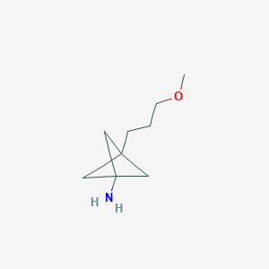molecular formula C9H17NO B2973153 3-(3-Methoxypropyl)bicyclo[1.1.1]pentan-1-amine CAS No. 2287285-53-2